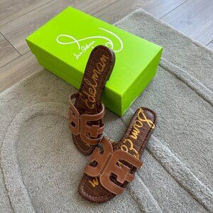 Sam Edelman Bay Slide Sandals - Saddle Leather